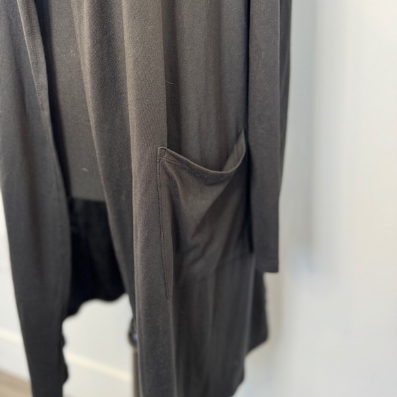 32 Degree Cool Black Open Front Long Sleeve Cardigan (S) - Picture 3 of 6